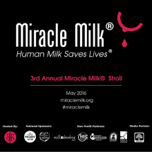 Promotional graphic for Miracle Milk Stroll