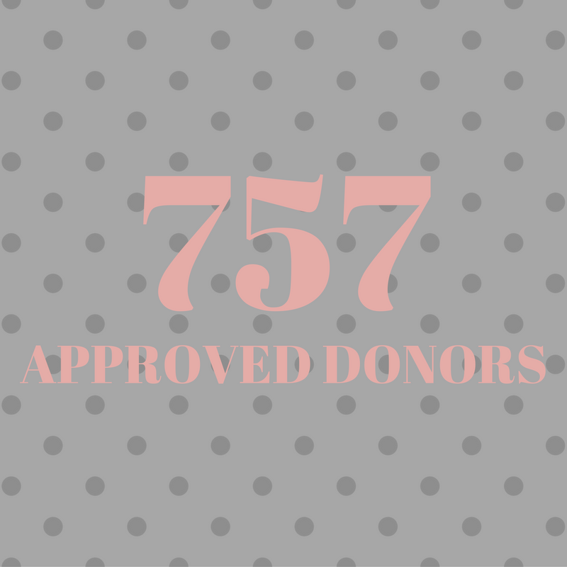 757 approved milk donors