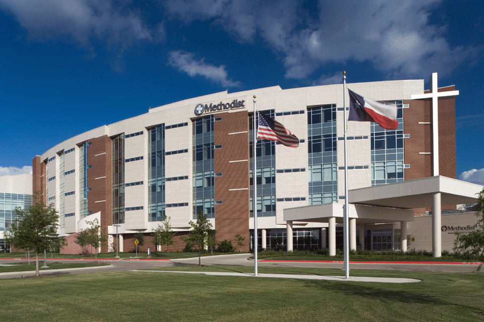 Exterior of Methodist Mansfield Medical Center