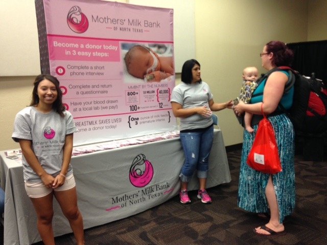 Mothers' Milk Bank of North Texas exhibit at an event