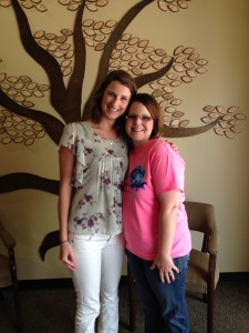 MMBNT Outreach Director, Simone Summerlin with Tara Li in front of Carmen's Tree