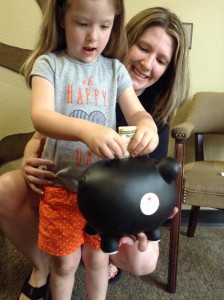 Stuffing the piggy bank to help babies