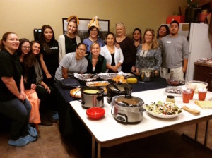 Staff Thanksgiving lunch