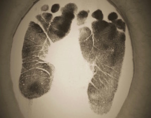 Ty's footprints