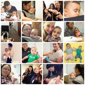 Moms at work with their babies at The Milk Bank in Indianapolis