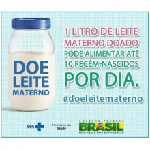 Brazilian milk banking advertisement