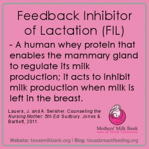 Feedback inhibitor of lactation definition