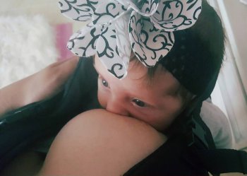 Stephanie breastfeeding