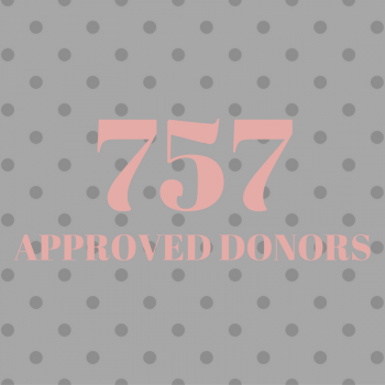 757 approved donors