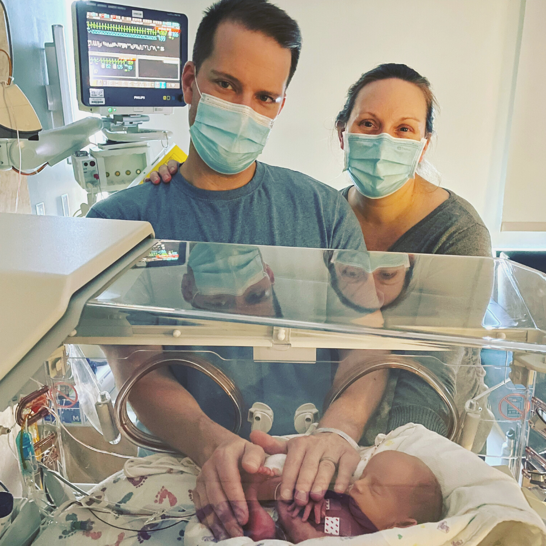 Family in the NICU.
