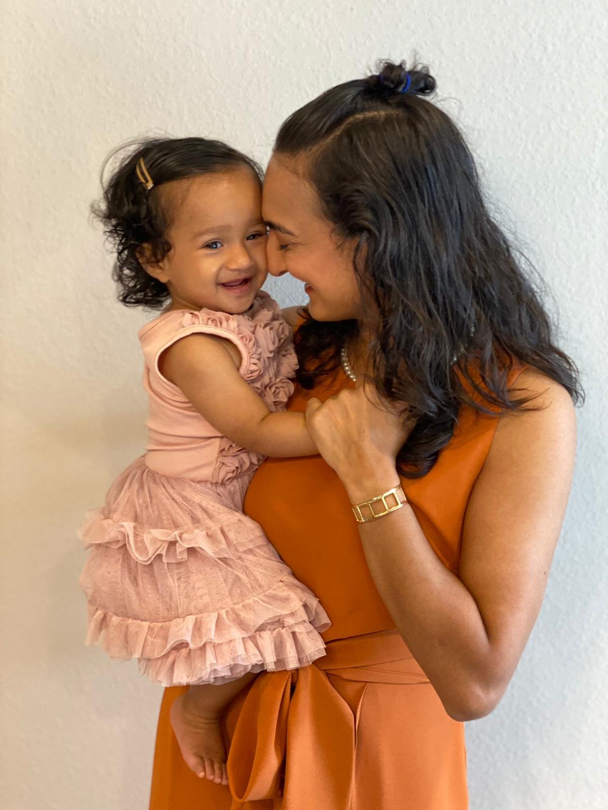 Moulee and her 1-year-old daughter