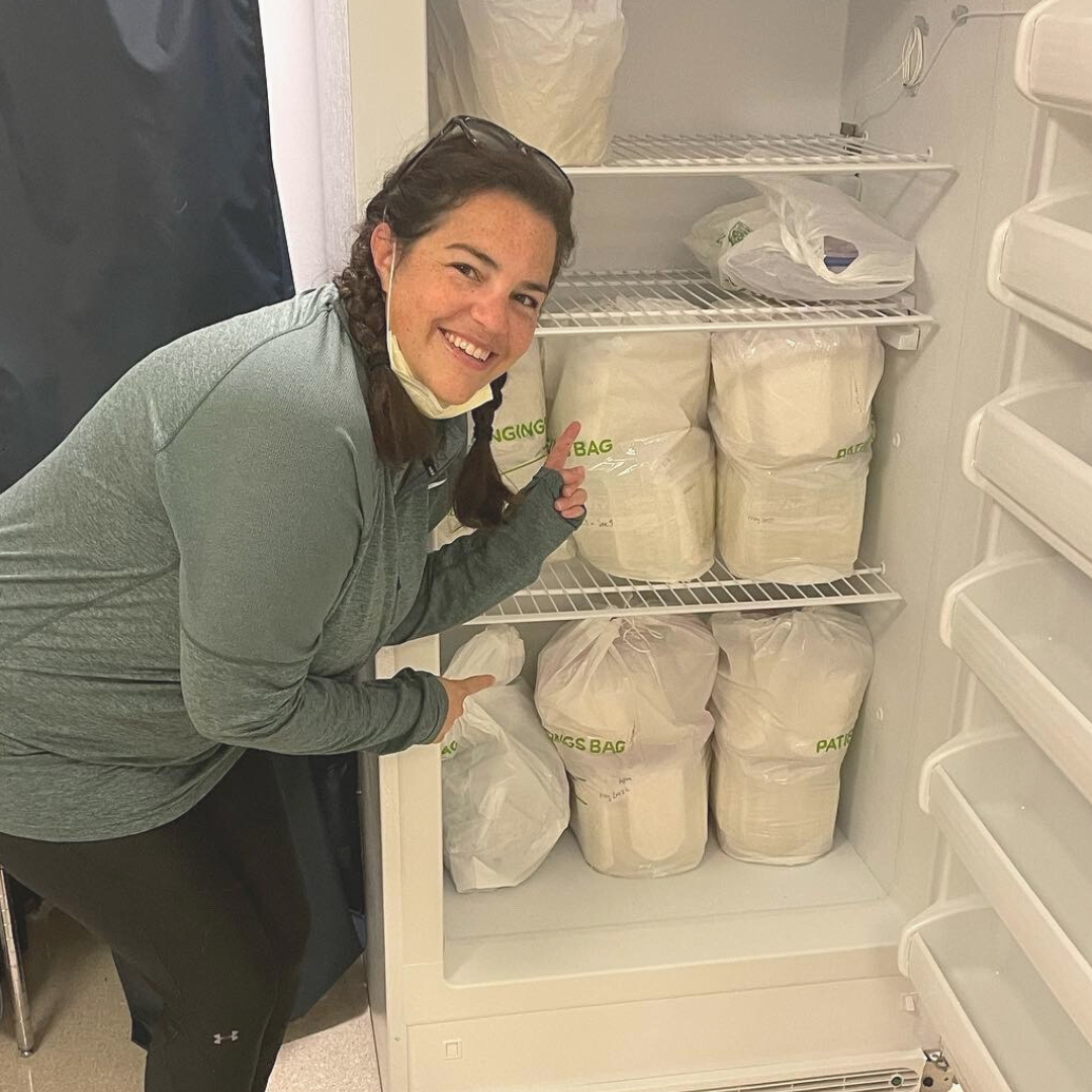 Filling the depot freezer