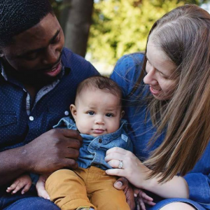 Mother and father with infant son
